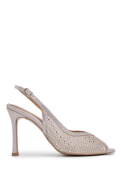 Tamer Tanca Women's Vegan Beige Heeled Shoes