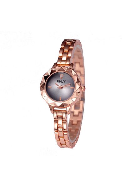 QUARTZ E-LY - Women's Casual Watch Ayna, Rose Gold-Grey