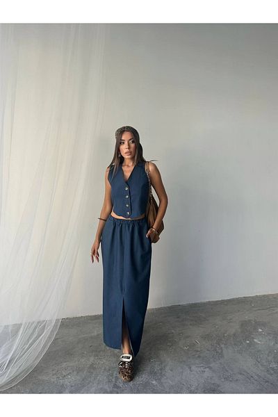 Joana Clotilde Navy Blue Women's Suits