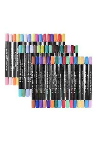 HALAMODO 48-Piece Aquarelle Twin Tip Marker Pens Set Multicolour
