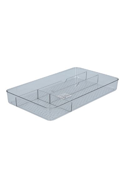 Felli Plastic Easy to Clean No Slip Fridge Storage Organizer Clear