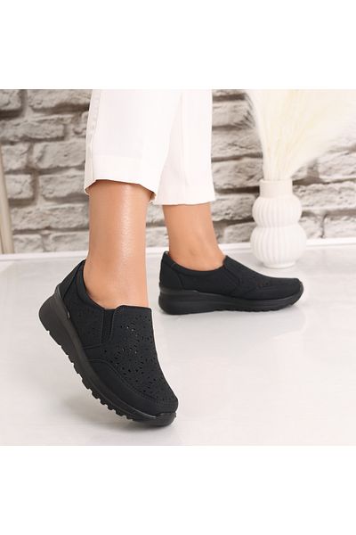 MODA STİL Women's casual shoes Black Corza Eco-leather, 38
