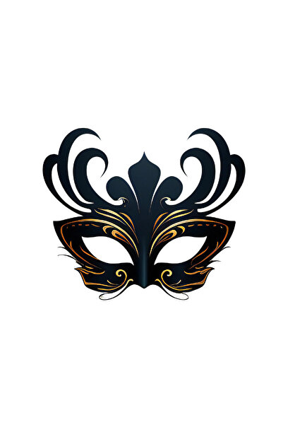 INOVATIX Set de 8 piese, autocolant mască de carnaval Amanta, INOVATIX®. 6 cm