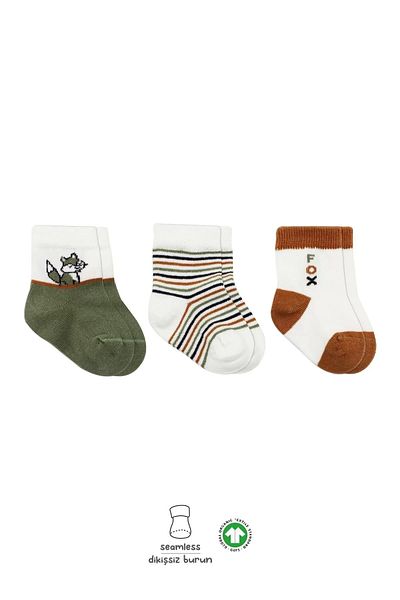 ALFA AKSESUAR 03 3-Piece Combed Cotton Socks Bs10109 Nil