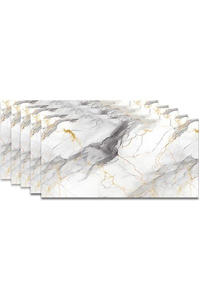 HOZRO Set 100 x Placi imitatie Marmura autoadezive HOZRO, Model premium, pentru pereti