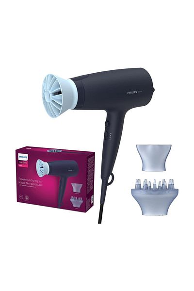 Philips Series 3000 BHD360/20 Hair Dryer – 2100 W, ThermoProtect & Ionic Care