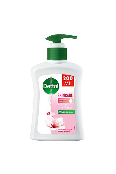 Dettol Skincare Liquid Handwash Pump Rose & Sakura Blossom Scent 200 ml