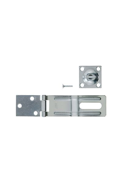 ACE High Quality Zinc Swivel Staple Safety Hasp Silver 4-1/2inch