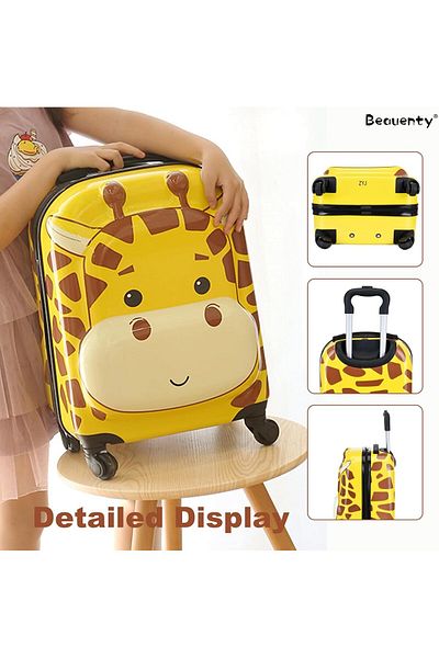 Manolex Giraffe Children's Trolley, 46x32x25 Cm, ​​23l, Orange, ®
