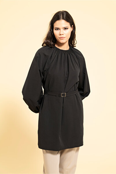 MİRAŞE MODA تونيك بحزام فضفاض (90 سم)