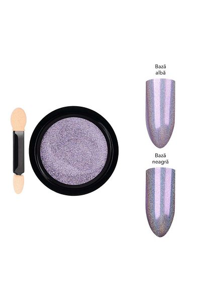 LUXORISE Pigment pentru unghii laser, strălucire mov