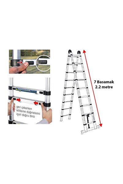 Master 504325 Teleskopik A Tipi Merdiven 440 cm