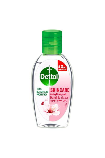 Dettol Skincare Hand Sanitizer 50 ml -Go Germ Protection with Moisturizing Skincare Formula
