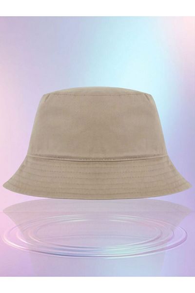 Ems Summer Fabric Bucket Hat, Men's Women's Plain Fisherman Bucket Hat, Unisex