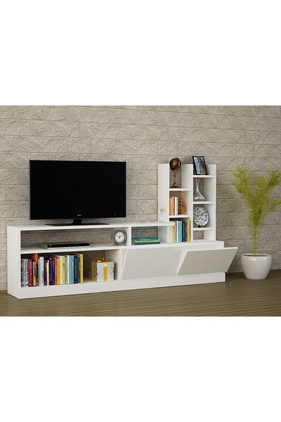 UnicUtil Biblioteca Living UnicUtil,164 x 25 x 91 cm, Alb, UU67