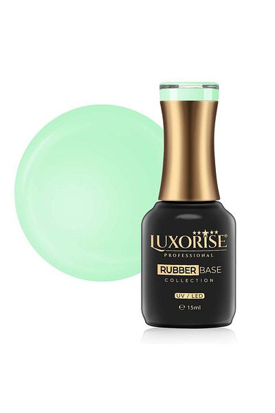 LUXORISE Bază de cauciuc Colecția Pastel LUXORISE - Ceață de mentă 15ml
