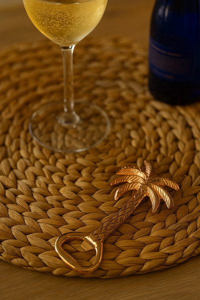 Arma House Palm Metal Bottle Opener – Retro Tropical Design | Gold Colored Decorative Opener