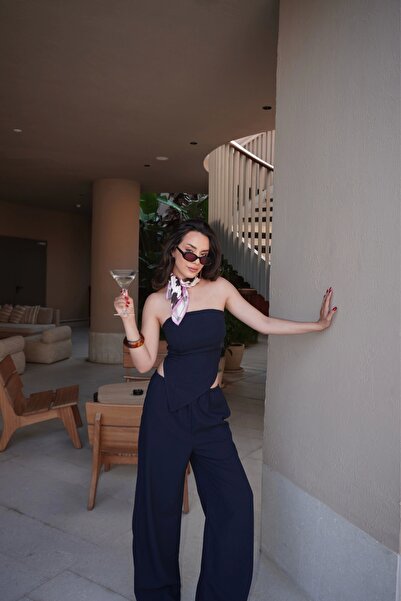 Eka Γυναικείο Σετ Στράπλες Ναυτικό Μπλε 1006-5234