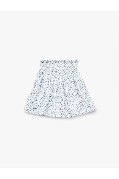 Koton Gipeli Floral High Waist Mini Shorts Skirt