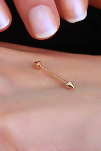 Bayar Gold 14 Ayar Altın Ok Kaş Piercing
