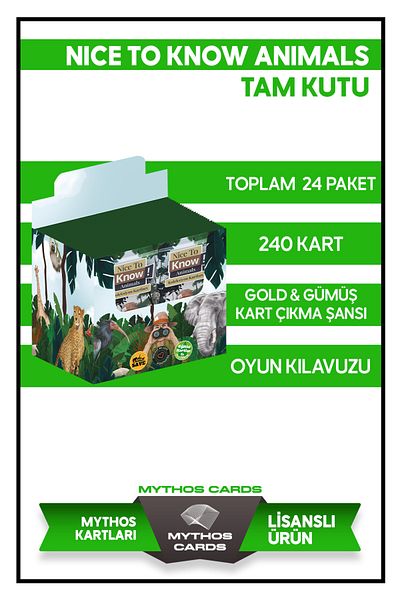 Mythos Cards Nice to Know! Animals Collection Cards - Full Box