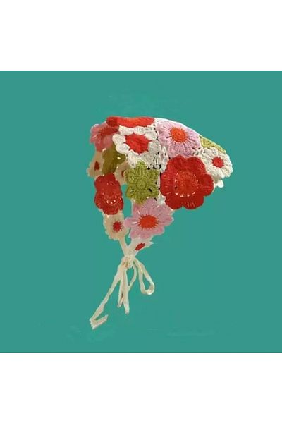 Pina Vintage Crochet Knitted Bandana