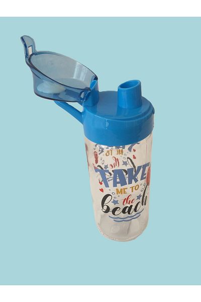 Herevin 500 Cc Patterned Glass Flask / Take Me to the Beach
