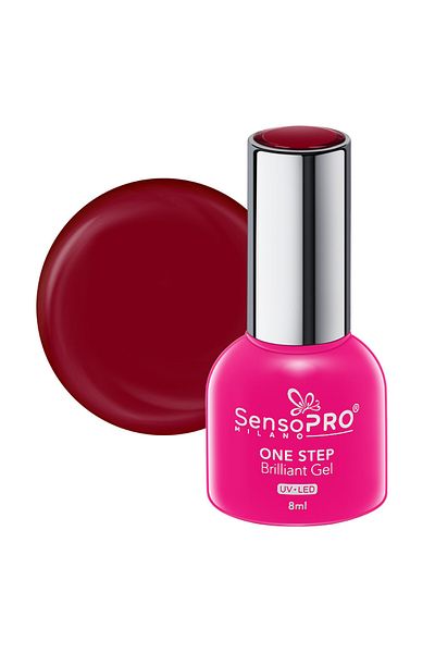 SensoPRO Milano Oja semipermanentă cu gel strălucitor într-un singur pas 8ml, Retro Queen #08