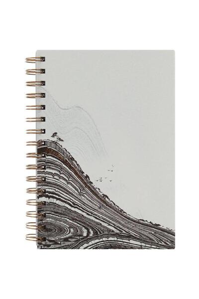 Roco دفتر ملاحظات خشبي مقاس A5، 100 ورقة، بني اللون