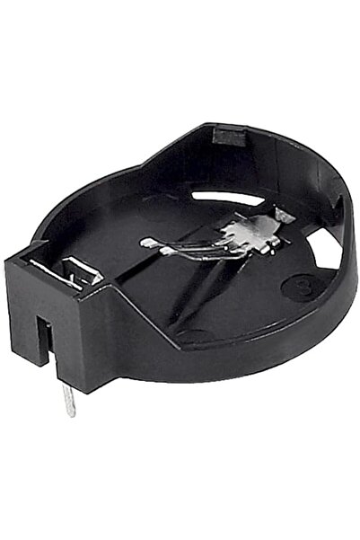 Devre Dünyası CR2032 CR2025 CR2016 Pcb Yatay Tip 3V Pil Soketi Para Düğme Bios Pil Tutucu Yuva - 300 Adet