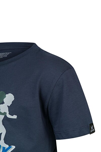 2AS Παιδικό μπλουζάκι Aja με στάμπα Navy Blue 210