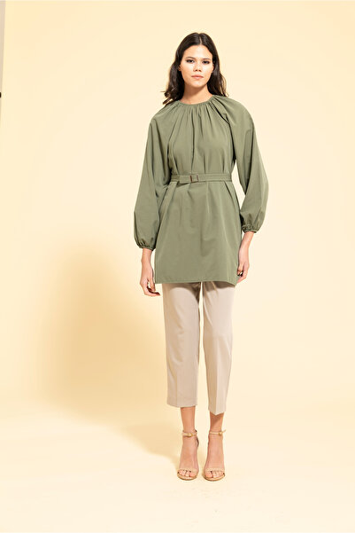 MİRAŞE MODA Tunic Belted Loose Cut (90 cm)