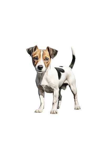 INOVATIX Set de 8 piese, autocolant portret Jack Russell Terrier, INOVATIX®. 6 cm