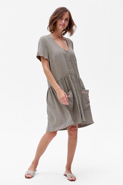 Blue Shadow Madi Khaki Dress