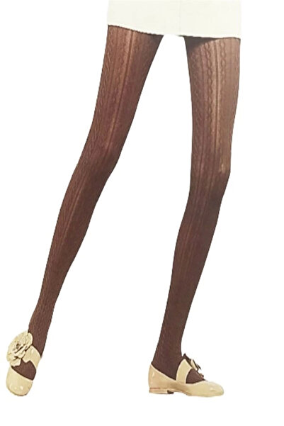 ALFA AKSESUAR 03 Chiloți groși cu model Vog pentru femei 711 maro 1