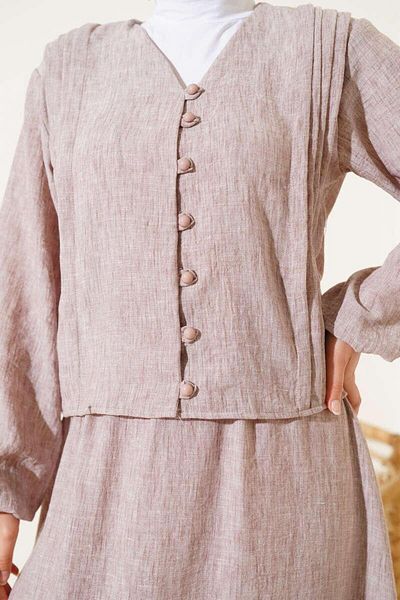 modasindoma Women's Brit Button Double Suit