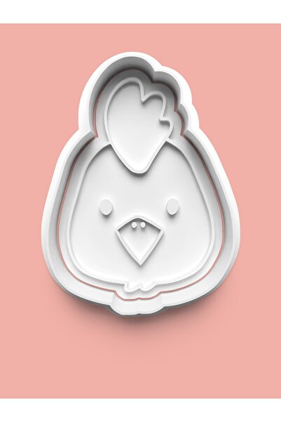 AKTASTORE قالب بسكويت على شكل وجه الدجاج وقالب عجينة السكر