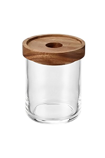 Felli Odor-Resistant Modular Leak-Proof Food Storage Container with Lid Clear and Brown 520ml NB36