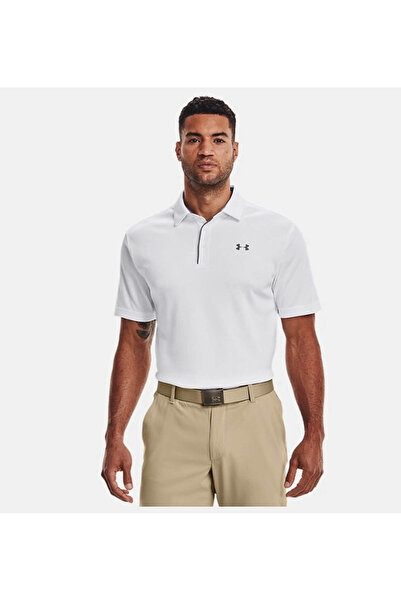 Under Armour تي شيرت بولو للرجال من Tech White 1290140-100