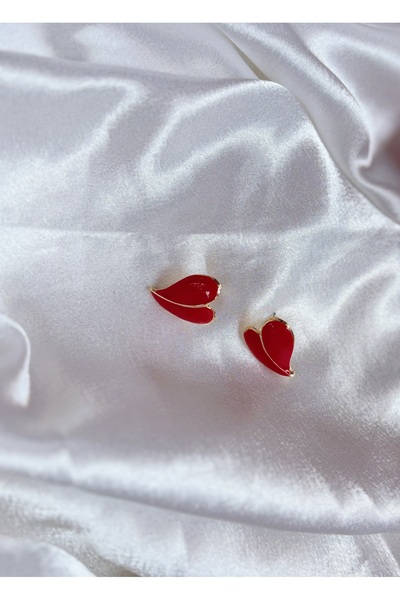 DORA-SS Earrings Red Heart Detail New Season Trend