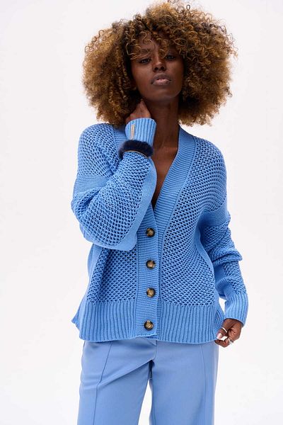 Blue Shadow Ladies' Balli Blue Cardigan
