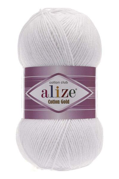 Alize Gold Cotton Hand Knitting Yarn 100g, Wool, 5 Count, Color No. 55