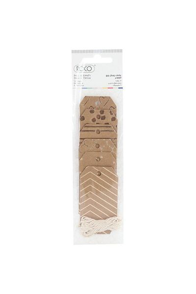 Roco Tags Embellishment Foil & Kraft Assorted Color