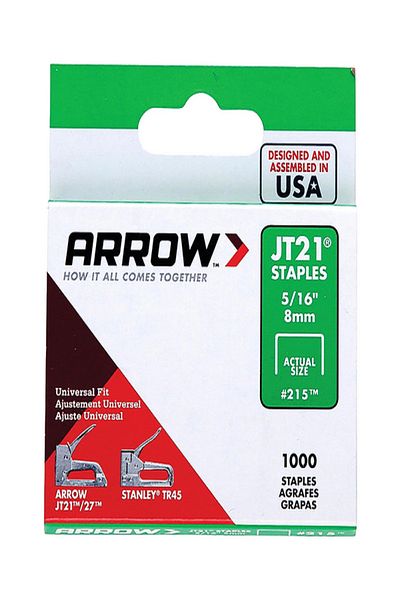 ARROW 1000-Piece Jt21 Staples Silver 8mm