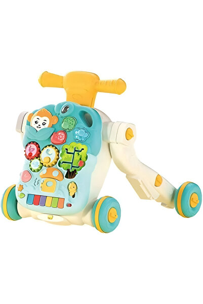 Yelajoy مشاية أطفال 4 في 1، ألواح قابلة للإزالة، 4 أوضاع، حواف ناعمة، مقبض ما...