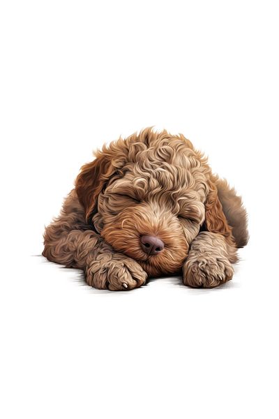 INOVATIX Set de 8 piese, autocolant Lagotto Romagnolo, INOVATIX®. 6 cm