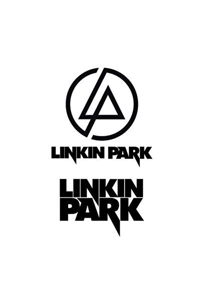 INOVATIX Set de 8 piese, autocolant cu logo-ul Linkin Park, INOVATIX®. 6 cm