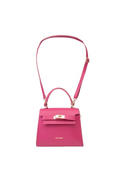 Toro Nero Geantă de damă din piele fuchsia Roxana