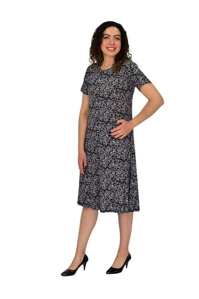BAGLAN Women's Short Sleeve Lycra Viscose Dress Bgl-St04671