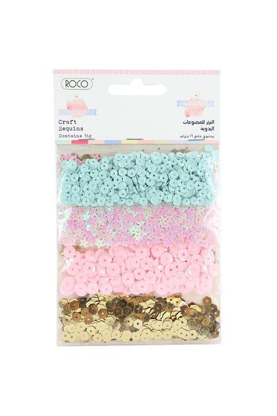 Roco Sequins Pink Lemonade Assorted Color, 02 kg ( 04 lb )